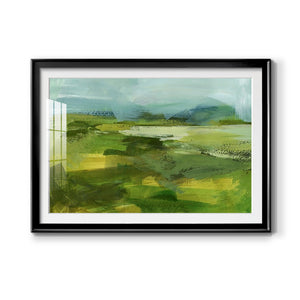 Emerald View IV - Modern Framed Art Print