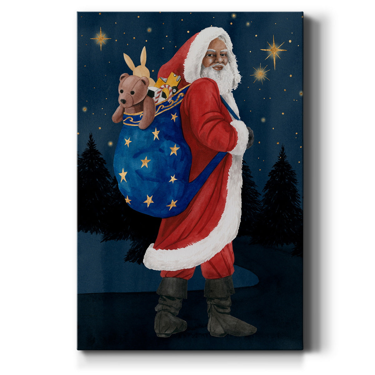 Celestial Christmas Collection B Premium Gallery Wrapped Canvas - Ready to Hang