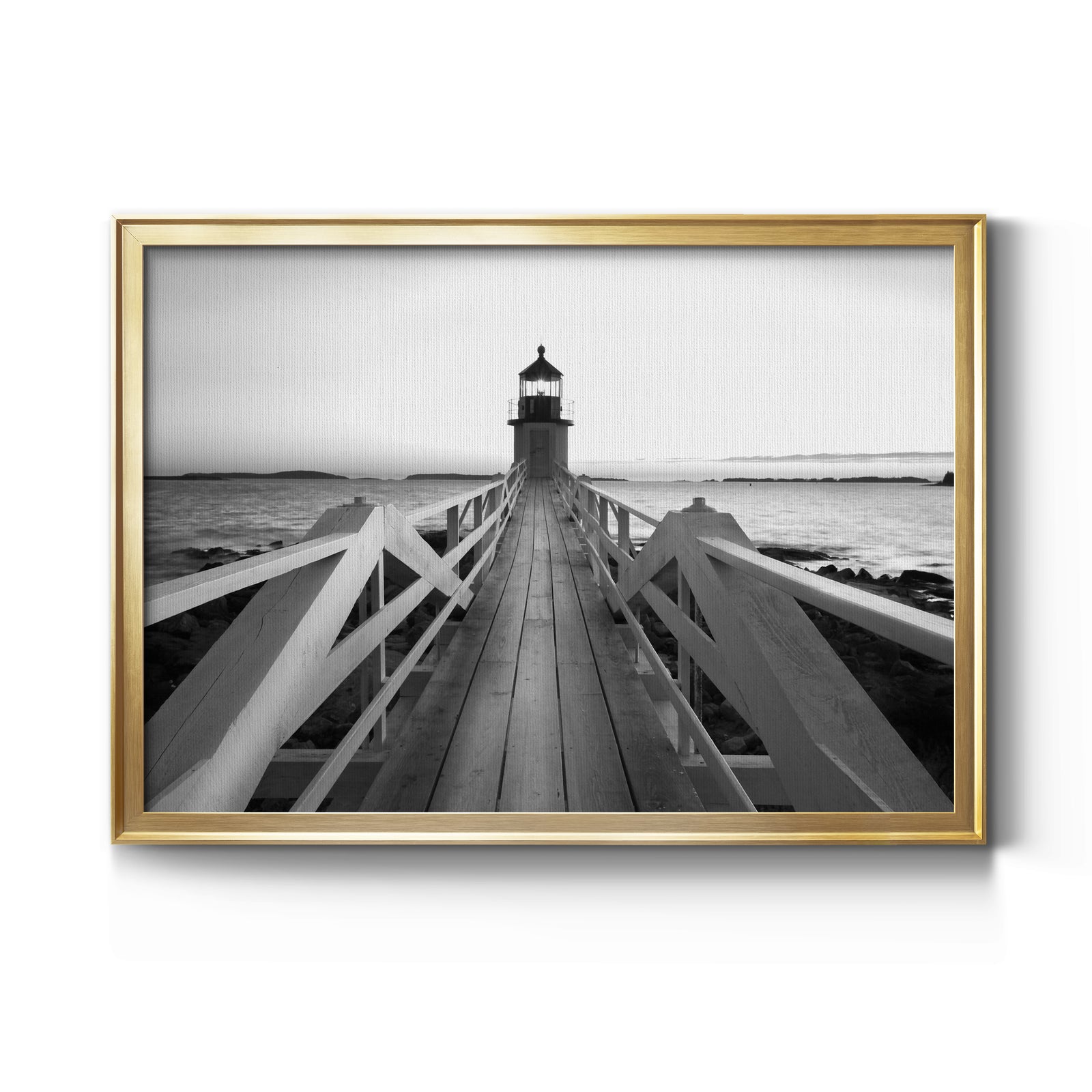 Marshall Point Lighthouse - Modern Framed Canvas Print