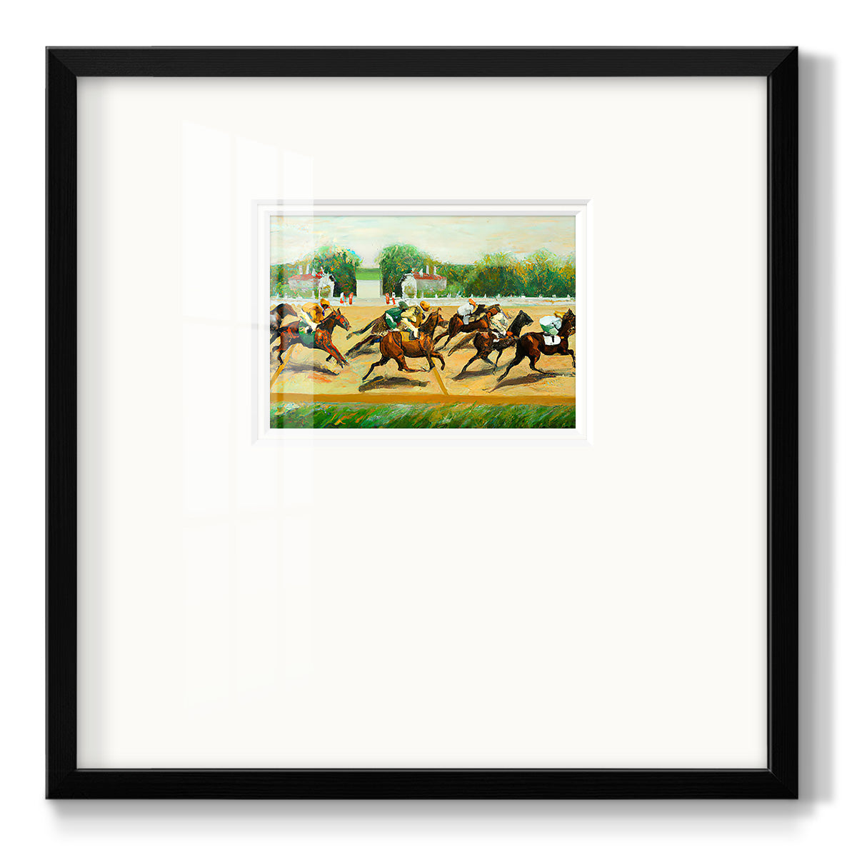 Dat at the Race III Premium Framed Print Double Matboard