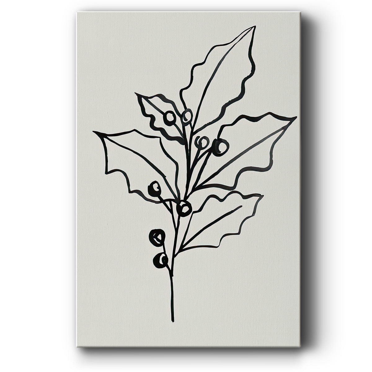 Evergreen Ink II - Gallery Wrapped Canvas