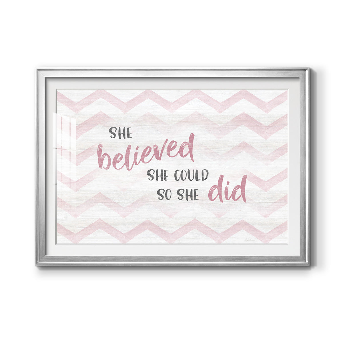 Believed She Could Premium Framed Print - Ready to Hang