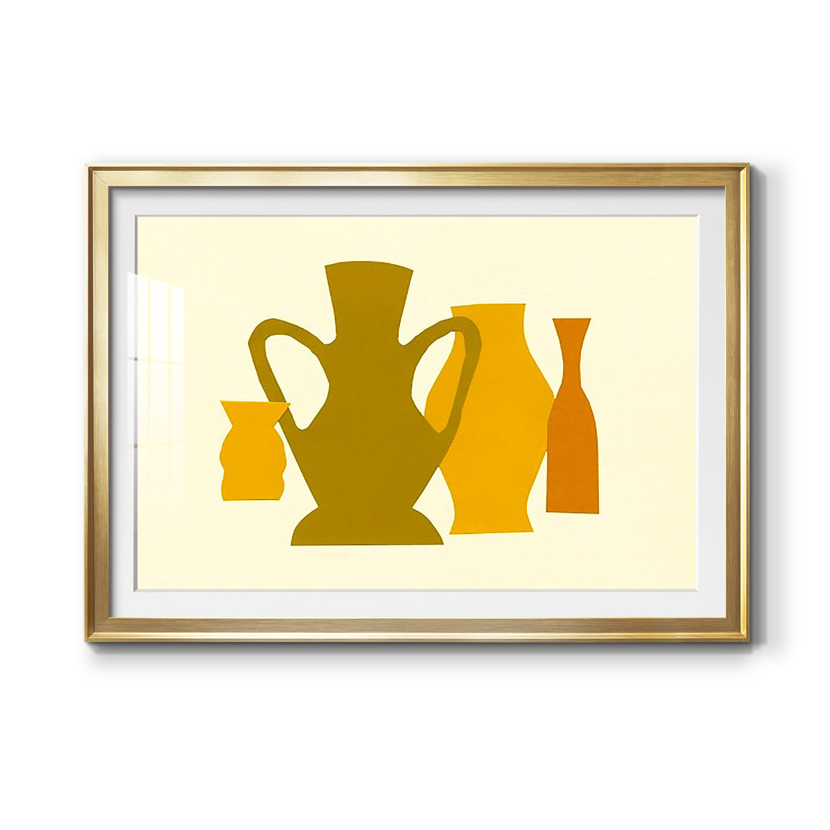 Posing Pottery I - Modern Framed Art Print