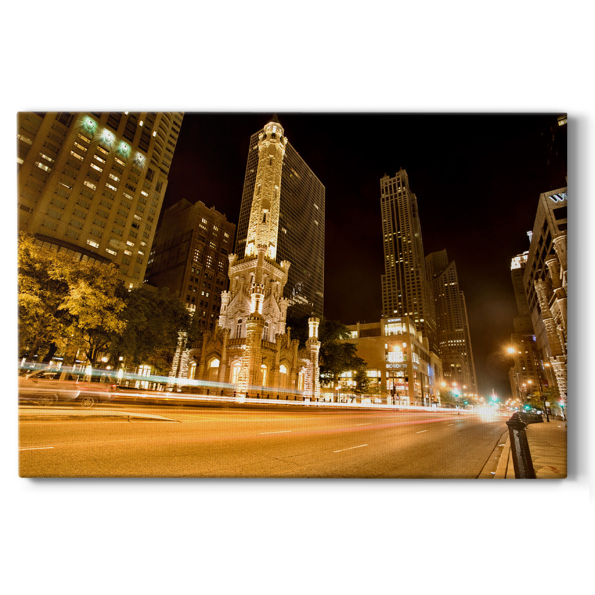 Watertower in Motion - Canvas Art Print