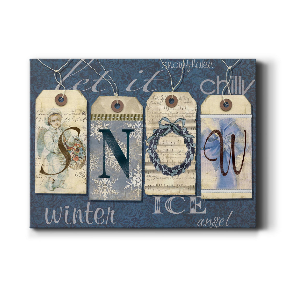 Snow Tags - Premium Gallery Wrapped Canvas  - Ready to Hang