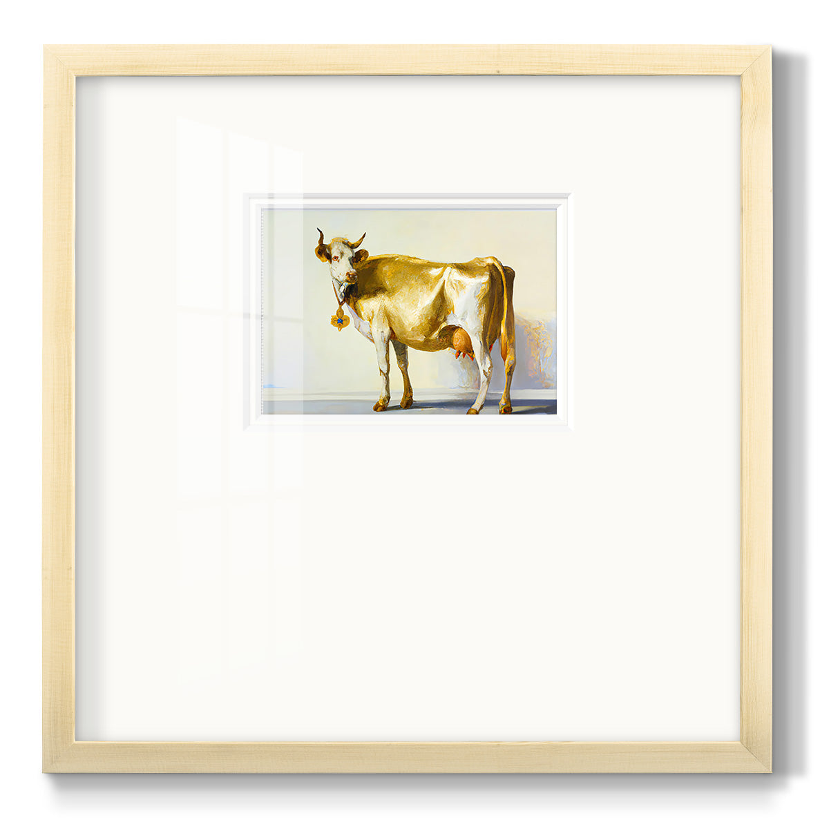 Gold Cow Premium Framed Print Double Matboard