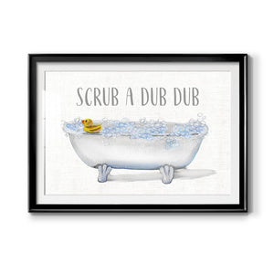 Scrub A Dub - Modern Framed Art Print