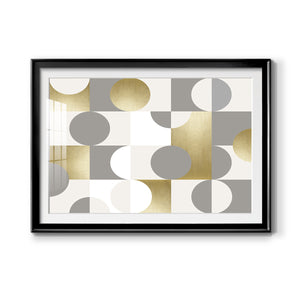 Modern Gold Reflections - Modern Framed Art Print