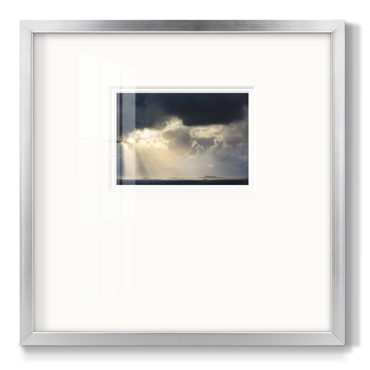 Rays of Light- Premium Framed Print Double Matboard