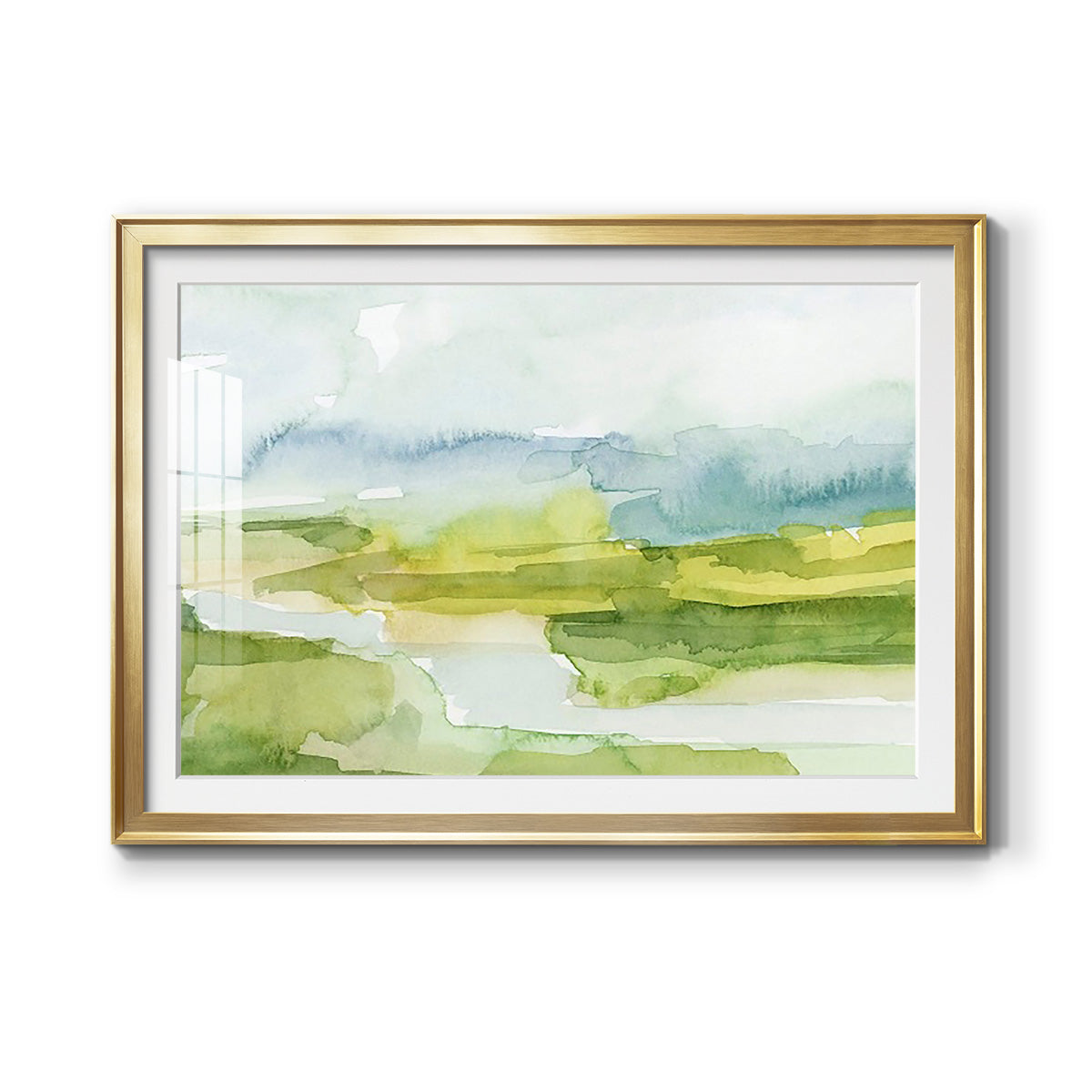 Watery Lowlands I - Modern Framed Art Print