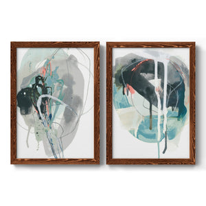 Stone Aperture I - Barnwood Framed Canvas Set
