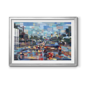 Red Traffic - Modern Framed Art Print