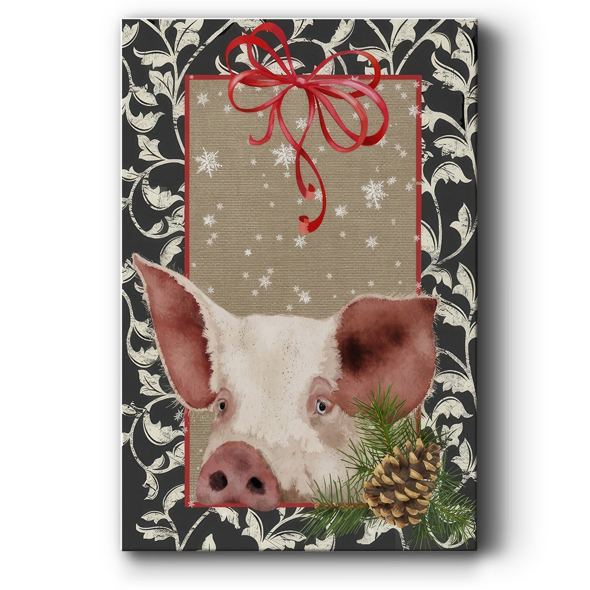 County Christmas Farm II - Gallery Wrapped Canvas