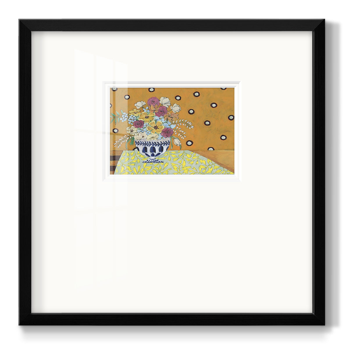 Flowerscape I Premium Framed Print Double Matboard