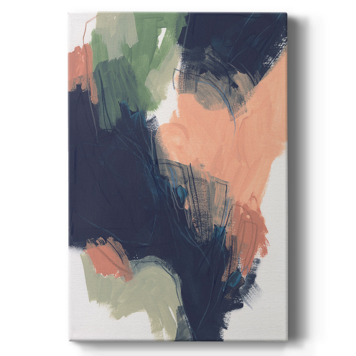 Indigo & Sienna Crescendo I - Canvas Art Print