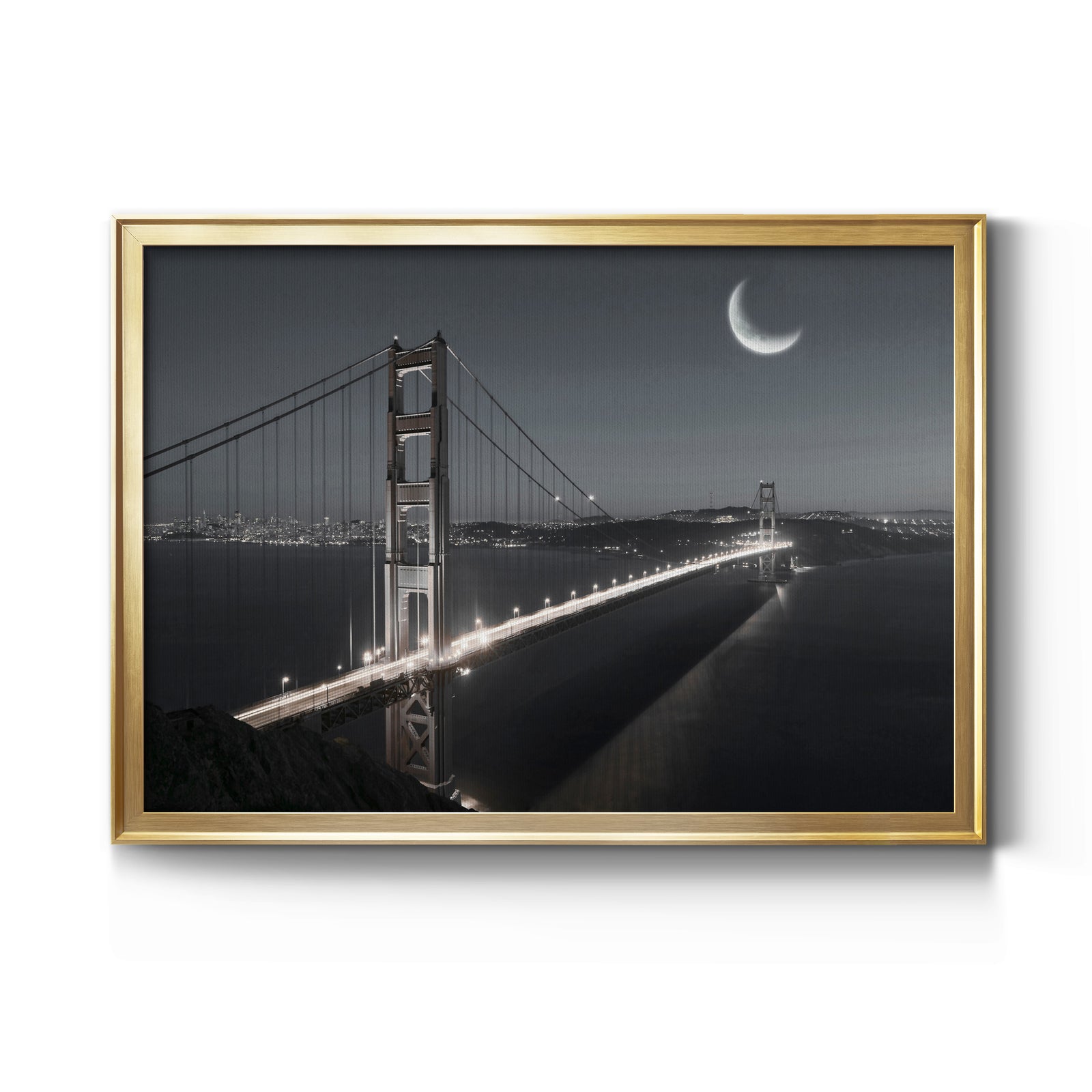 Moonrise - Modern Framed Canvas Print