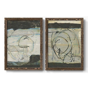 Continuing Energy I - Premium Framed Canvas 2 Piece Set - Ready to Hang
