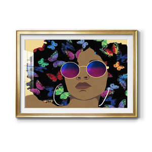 Butterfly Diva I - Modern Framed Art Print