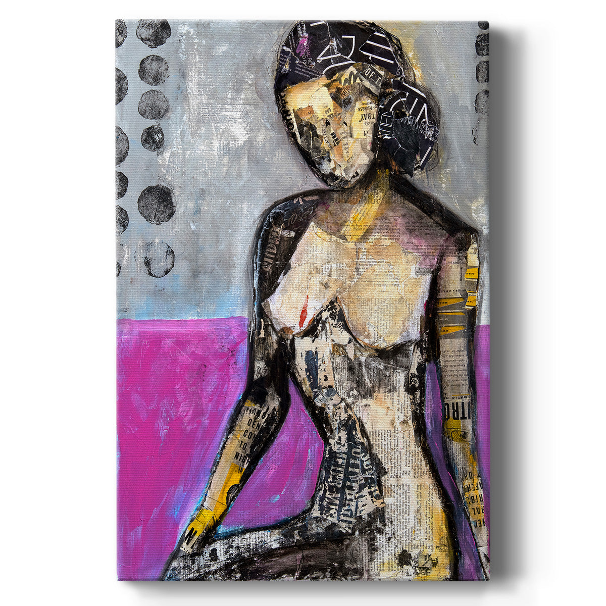 Girl in the Media - Canvas Art Print