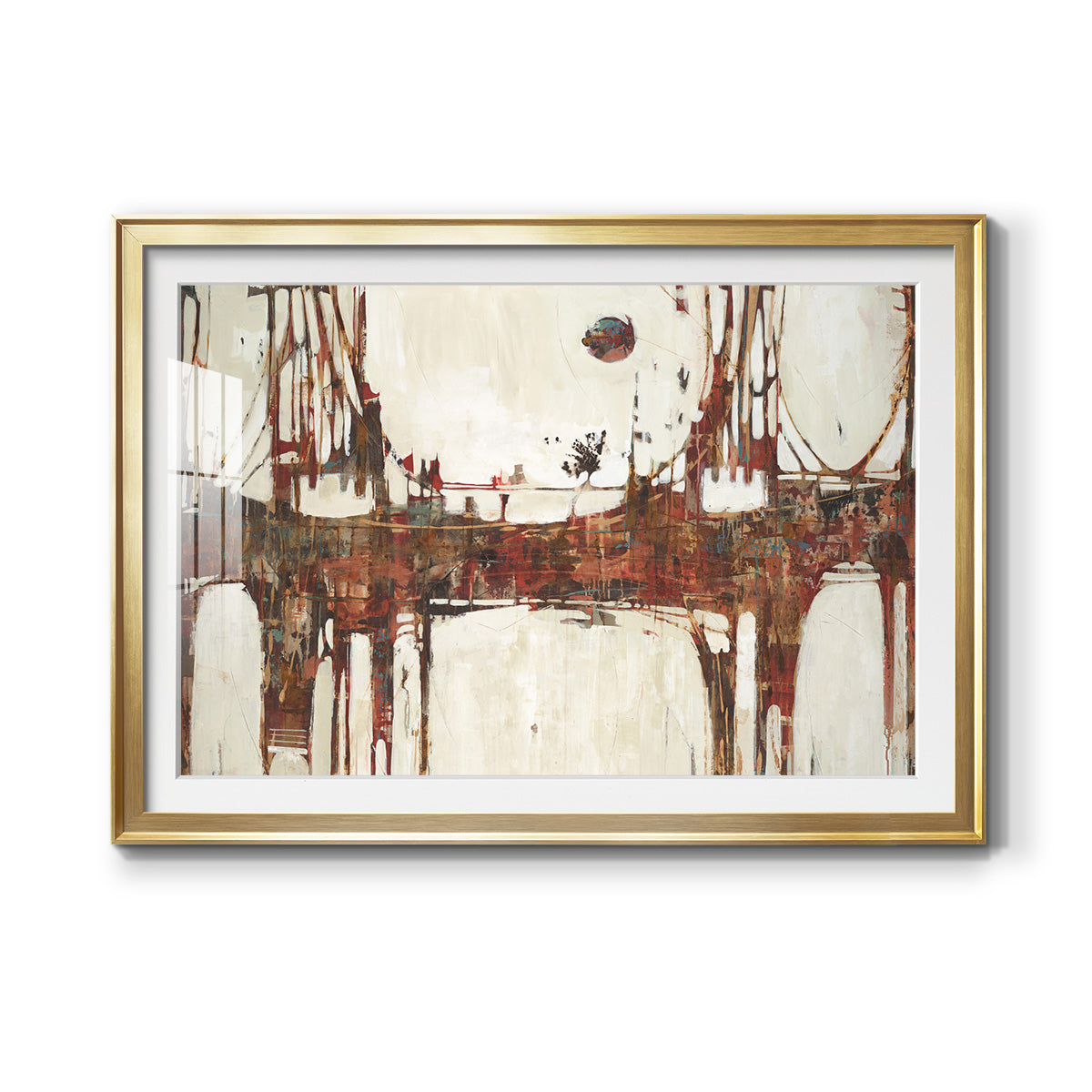 Building Bridges - Modern Framed Art Print