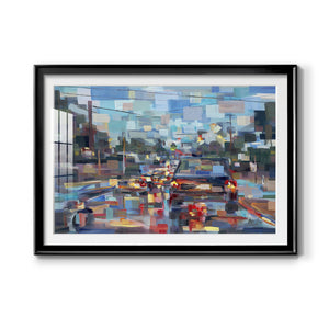 Red Traffic - Modern Framed Art Print