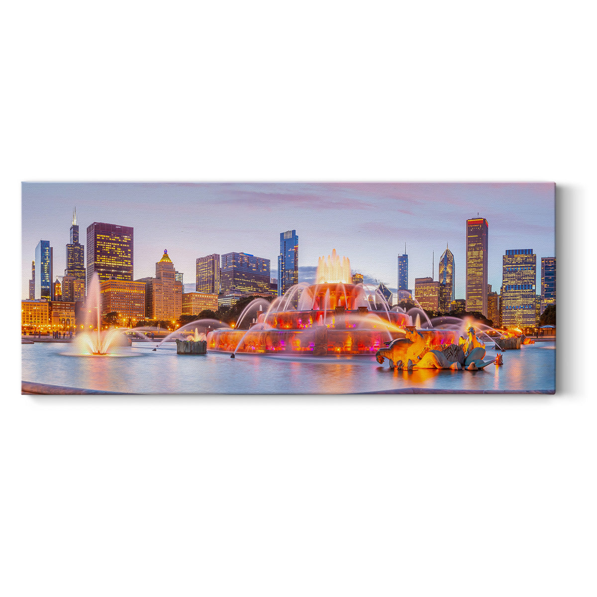 Buckingham Fountain IV - Gallery Wrapped Canvas
