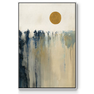 Equilibrium - Framed Premium Gallery Wrapped Canvas L Frame - Ready to Hang