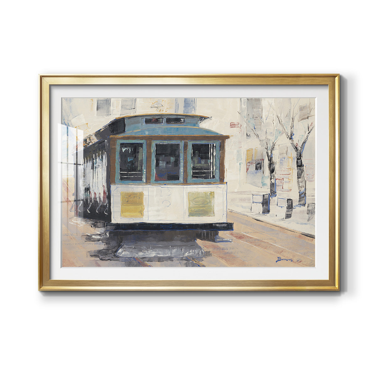 Cable Town - Modern Framed Art Print