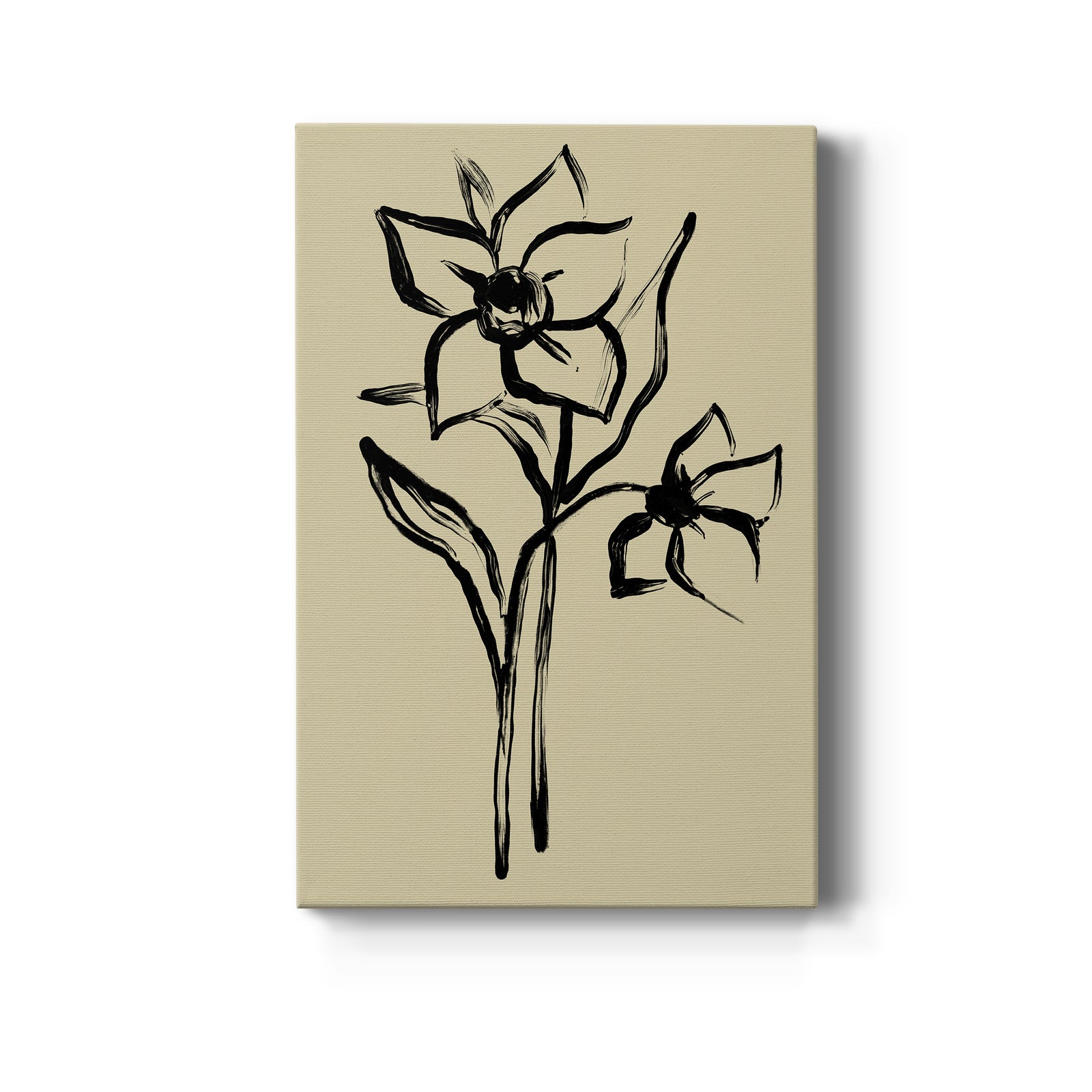Inkwash Floral II - Canvas Art Print