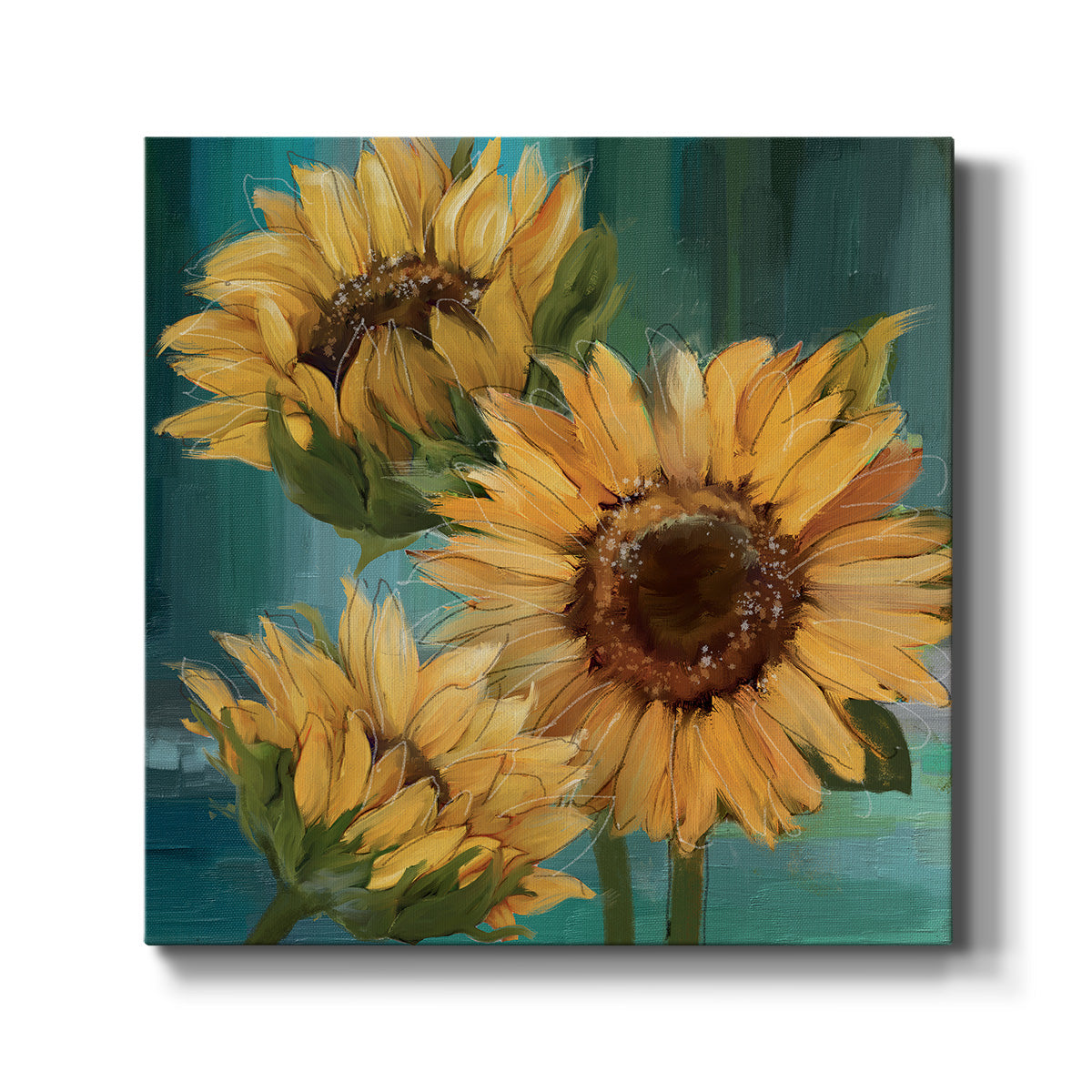 Sunflowers III-Premium Gallery Wrapped Canvas - Ready to Hang