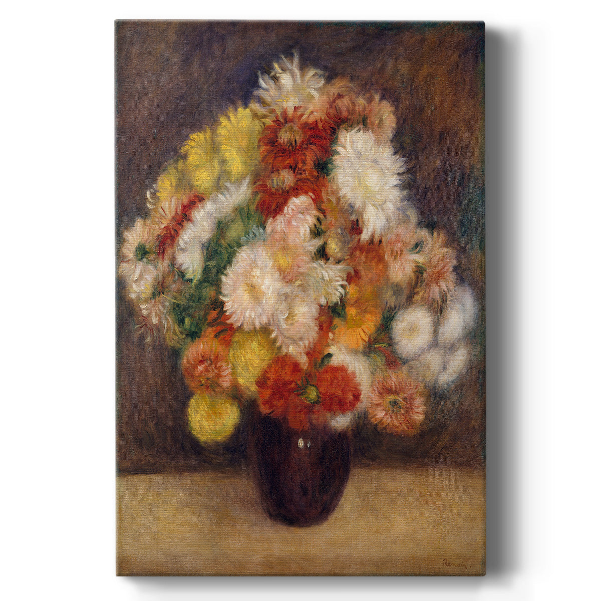 Bouquet of Chrysanthemums - Canvas Art Print