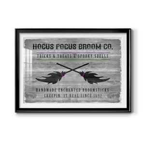 Hocus Pocus Broom Co. - Modern Framed Art Print