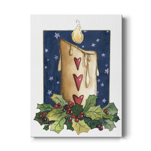 Christmas Candle Premium Gallery Wrapped Canvas - Ready to Hang