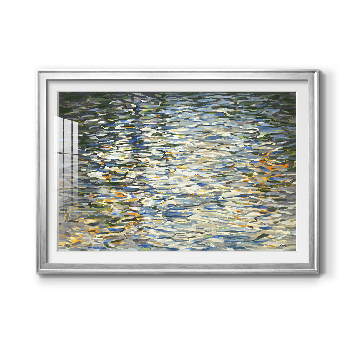Water Reflections Premium Framed Print - Ready to Hang