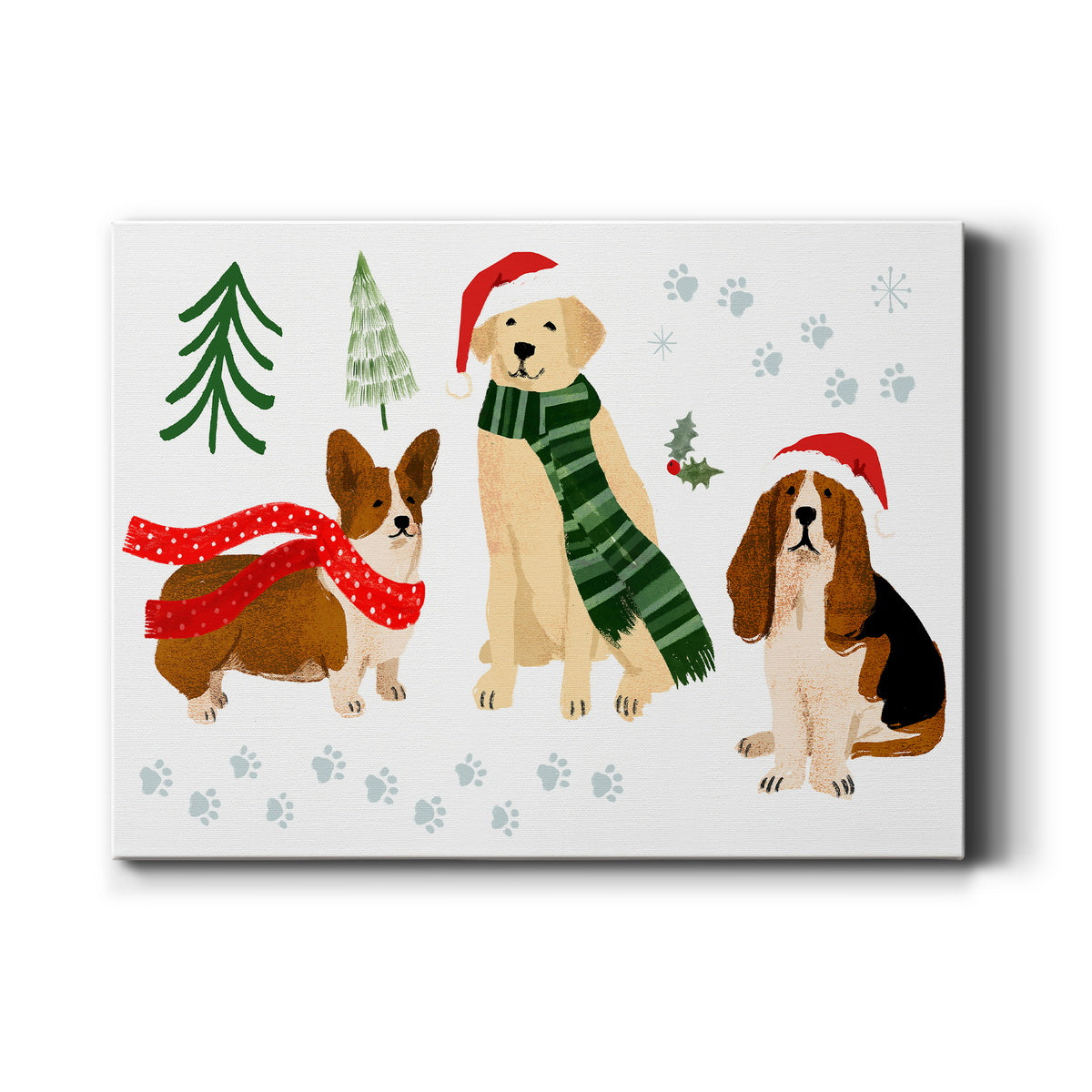 Holidogs - Canvas Art Print