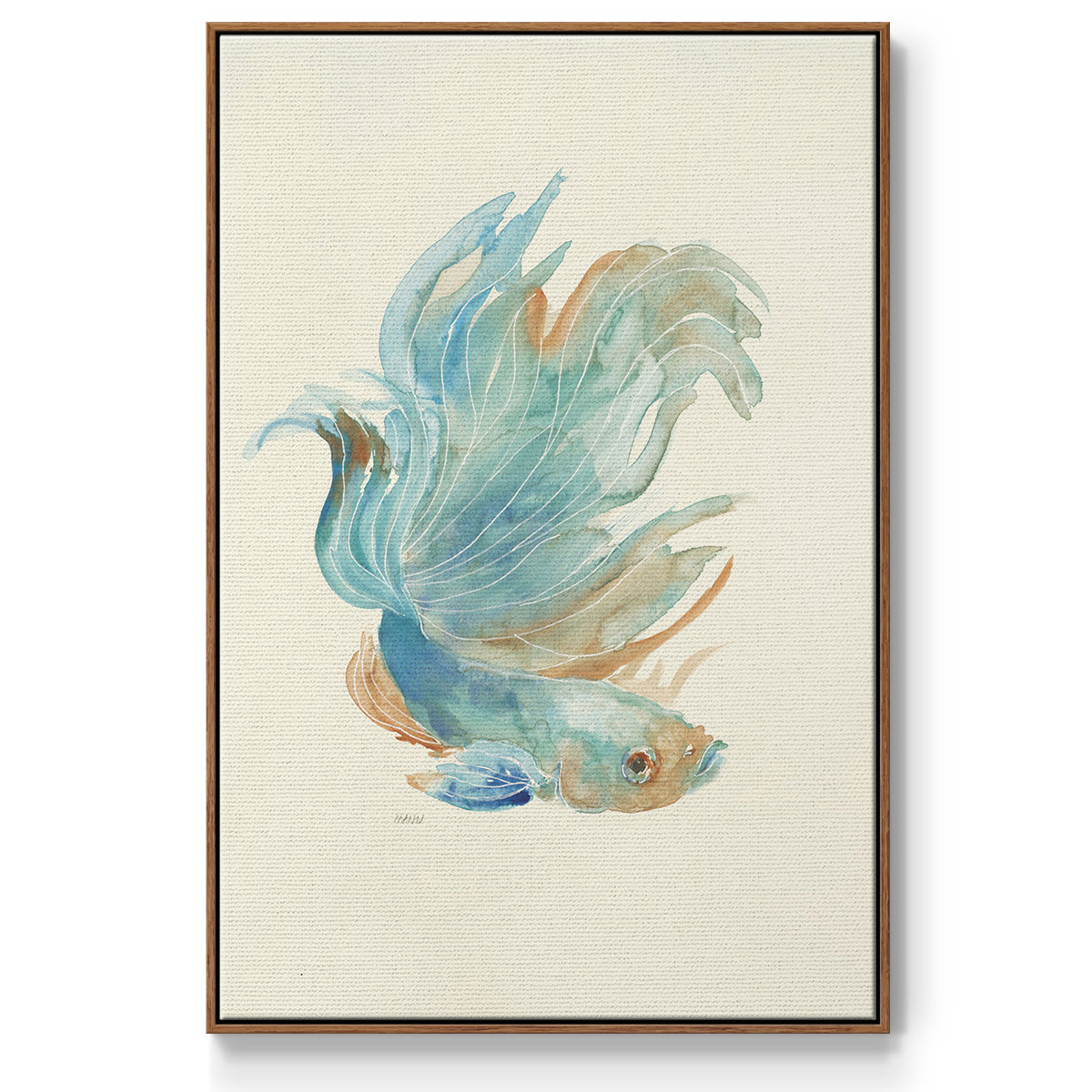 Betta I - Framed Premium Gallery Wrapped Canvas L Frame - Ready to Hang