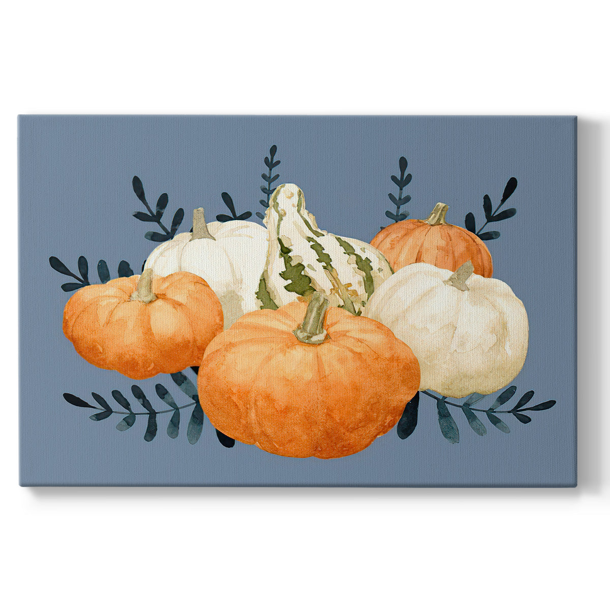 Autumn Orange & Blues II - Canvas Art Print