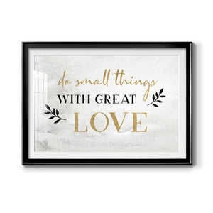 Small Things Gold - Modern Framed Art Print