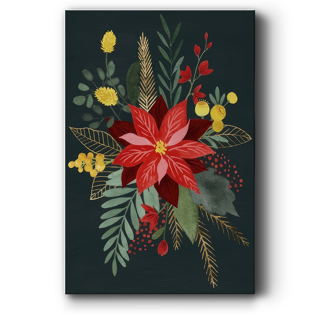 Bright Christmas Night Collection B - Canvas Art Print