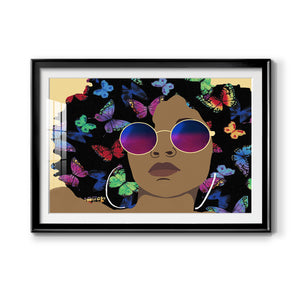 Butterfly Diva I - Modern Framed Art Print