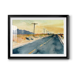 Deserted Highway II - Modern Framed Art Print