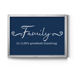 Family Greatest Blessing - Modern Framed Canvas Print