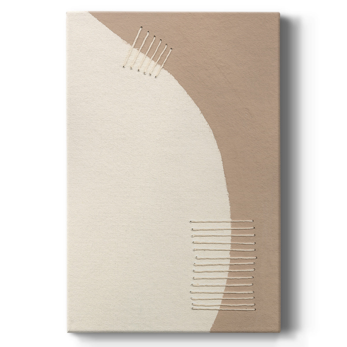 Neutral Stitches IV - Canvas Art Print