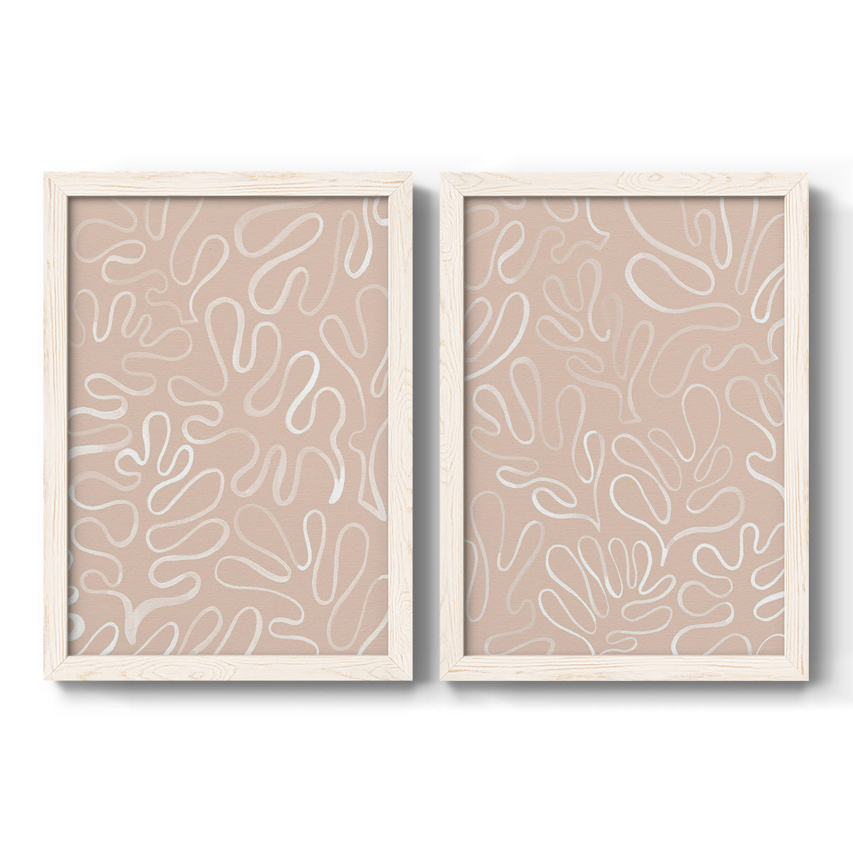 Matisse Pieces III - Barnwood Framed Canvas Set