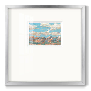 Pastel Western Vista I Premium Framed Print Double Matboard