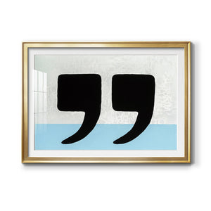 He Said She Said - Modern Framed Art Print
