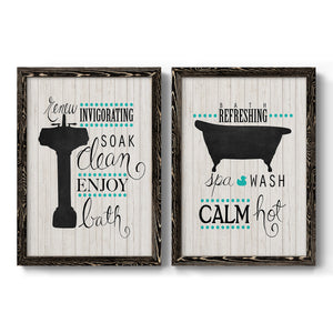 Invigorating Soak - Premium Framed Canvas 2 Piece Set - Ready to Hang