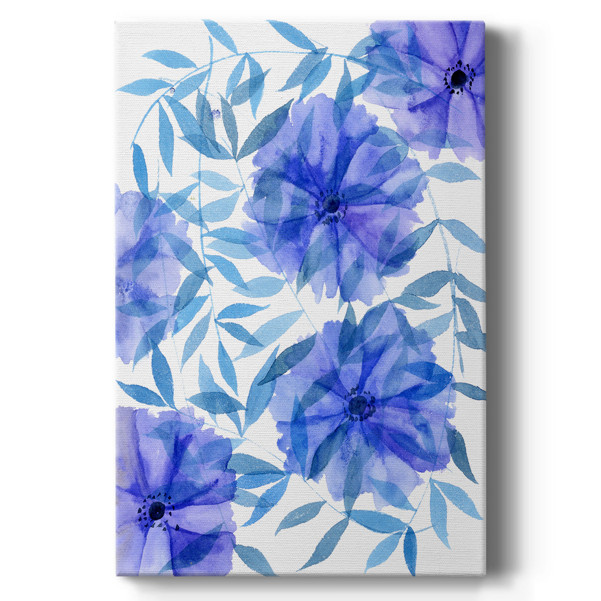 Midnight Flowers I - Canvas Art Print