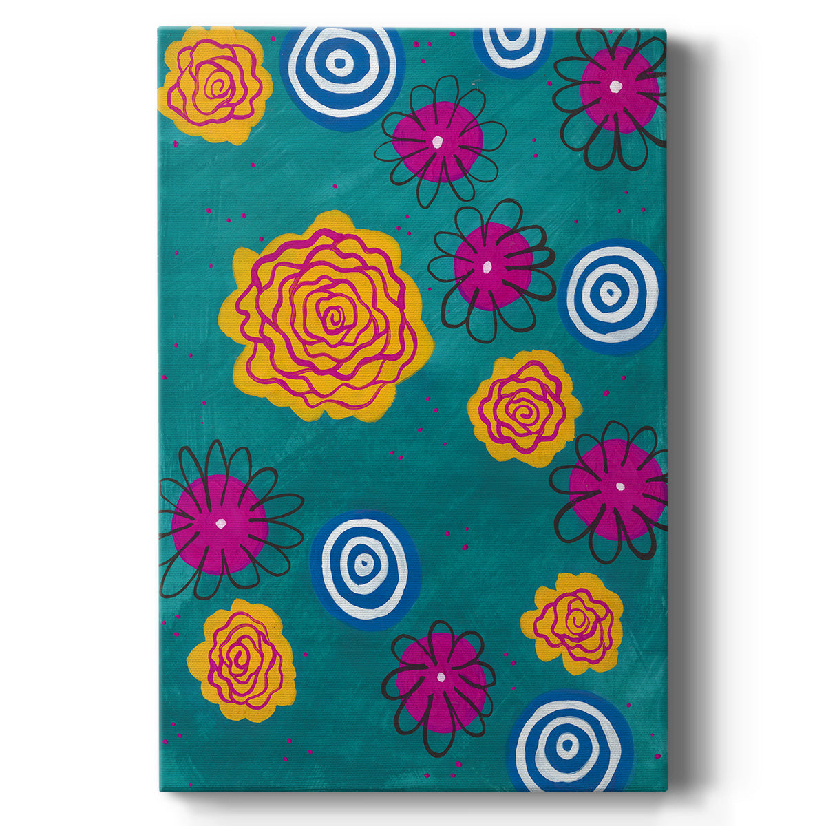 Flower Pop I Premium Gallery Wrapped Canvas - Ready to Hang