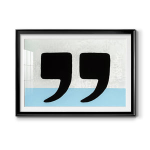 He Said She Said - Modern Framed Art Print